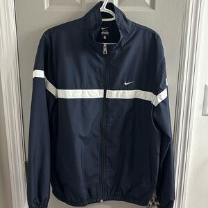 Nike windbreaker, size large, navy blue, barely used